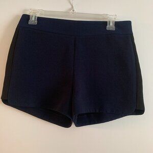J. Crew Navy Blue/Black Tuxedo Shorts, Size 4